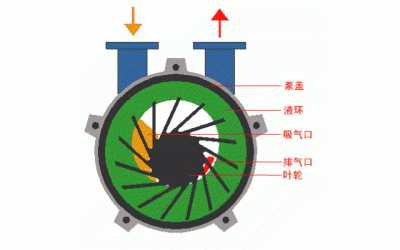 液環真空泵/水環真空泵工作原理[圖]